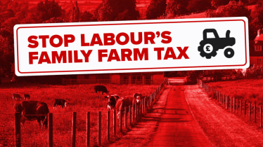 stop Labour's family farm tax graphic